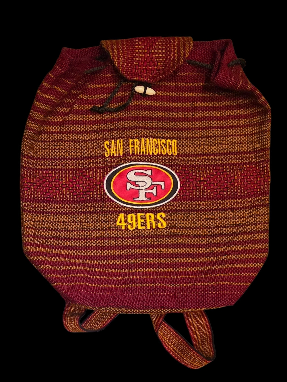 Red & Gold Drawstring Backpack
